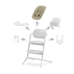 Chaise-haute Lemo 2 4en1 CYBEX All White