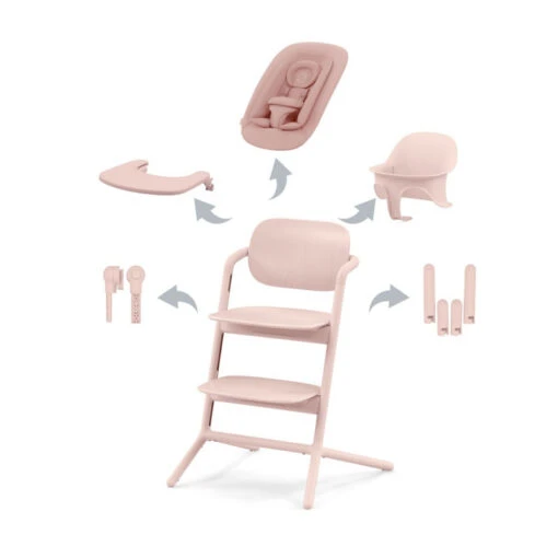 Chaise-haute Lemo 2 4en1 CYBEX Pearl Pink -Cybex Soldes Magasin chaise haute lemo 2 4en1 cybex pearl pink