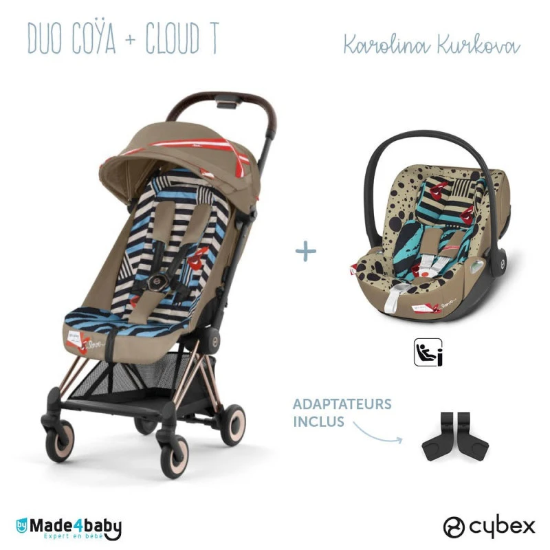 Duo Poussette Coya + Cloud T CYBEX Karolina Kurkova 3 Duo Poussette Coya + Cloud T CYBEX Karolina Kurkova