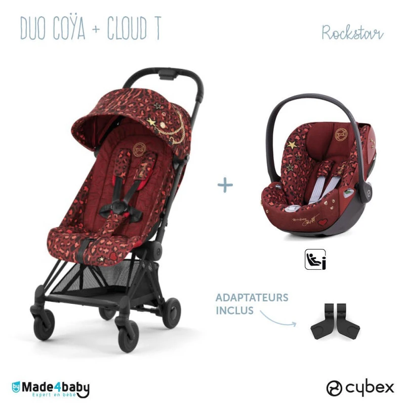 Duo Poussette Coya + Cloud T CYBEX Rockstar 3 Duo Poussette Coya + Cloud T CYBEX Rockstar