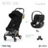 Duo Poussette Coya + Cloud T CYBEX Wings Black -Cybex Soldes Magasin duo poussette coya cloud t cybex wings black