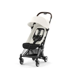 Duo Poussette Coya + Siège Cloud T CYBEX Chrome Brown/Off White/Black -Cybex Soldes Magasin duo poussette coya siege cloud t cybex chrome brownoff whiteblack 4