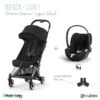 Duo Poussette Coya + Siège Cloud T CYBEX Chrome Brown/Sepia Black -Cybex Soldes Magasin duo poussette coya siege cloud t cybex chrome brownsepia black