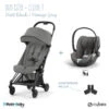 Duo Poussette Coya + Siège Cloud T CYBEX Matt Black/Mirage Grey