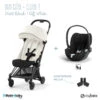 Duo Poussette Coya + Siège Cloud T CYBEX Matt Black/Off White/Black