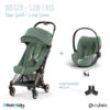 Duo Poussette Coya + Siège Cloud T CYBEX Rosegold/Leaf Green