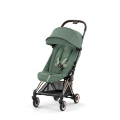 Duo Poussette Coya + Siège Cloud T CYBEX Rosegold/Leaf Green -Cybex Soldes Magasin duo poussette coya siege cloud t cybex rosegoldleaf green 6