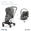 Duo Poussette Mios 3 + Cloud T CYBEX Chrome Black/Mirage Grey -Cybex Soldes Magasin duo poussette mios 3 cloud t cybex chrome blackmirage grey