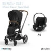 Duo Poussette Priam 4 + Cloud T I-Size CYBEX Chrome Brown/Sepia Black