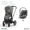 Duo Poussette Priam 4 + Cloud T I-Size CYBEX Matt Black/Mirage Grey -Cybex Soldes Magasin duo priam 2023 cloud t i size