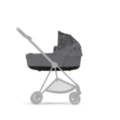 Nacelle De Luxe Mios 3 CYBEX Simply Flowers, Dark Grey -Cybex Soldes Magasin nacelle de luxe mios 30 cybex simply flowers dark grey 2