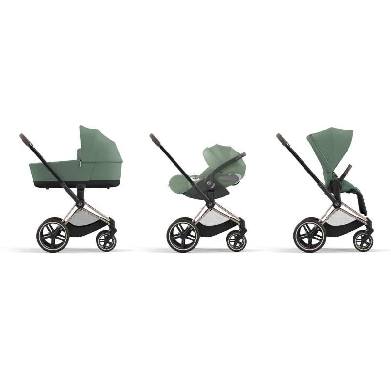 Nacelle Luxe Pour Priam 4 / E-Priam CYBEX Leaf Green 5 Nacelle Luxe Pour Priam 4 / E-Priam CYBEX Leaf Green – Image 3