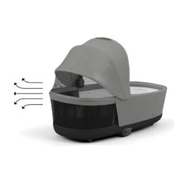 Nacelle Luxe Pour Priam 4 / E-Priam CYBEX Mirage Grey -Cybex Soldes Magasin nacelle luxe pour priam 4 e priam cybex mirage grey 5