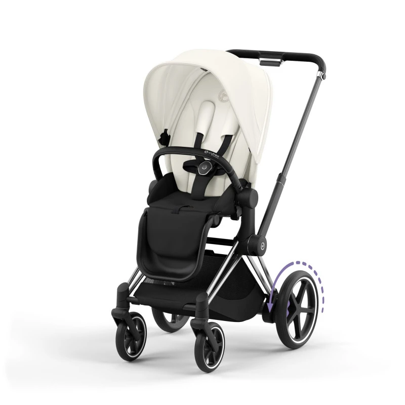 Poussette Complète EPriam 2 CYBEX Chrome Black / Off White 3 Poussette Complète EPriam 2 CYBEX Chrome Black / Off White