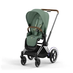 Poussette Complète EPriam 2 CYBEX Chrome Brown / Leaf Green