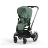 Poussette Complète EPriam 2 CYBEX Matt Black / Leaf Green -Cybex Soldes Magasin poussette complete epriam 2 cybex matt black leaf green