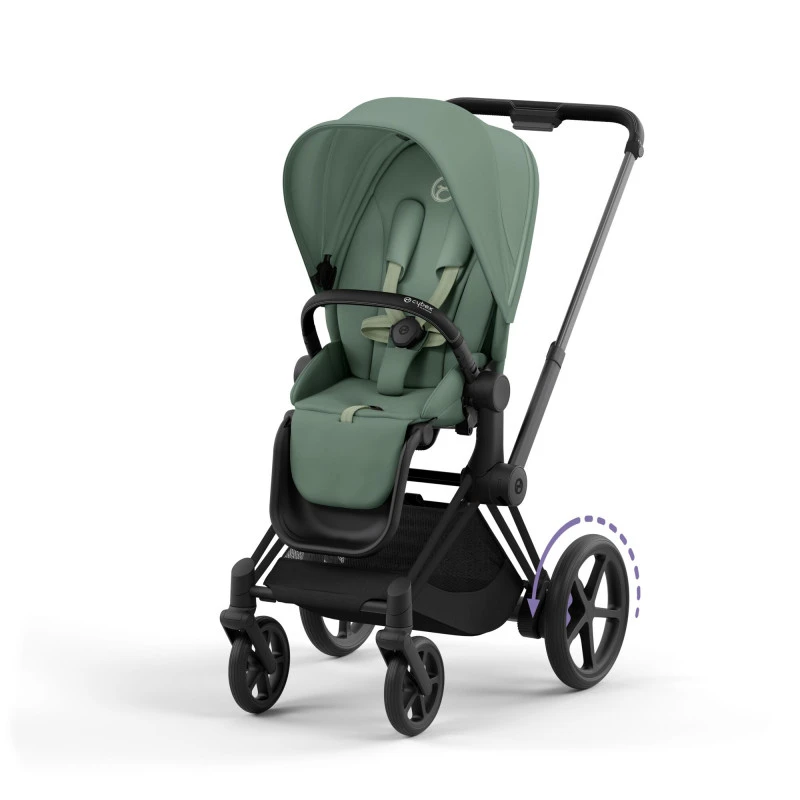 Poussette Complète EPriam 2 CYBEX Matt Black / Leaf Green 3 Poussette Complète EPriam 2 CYBEX Matt Black / Leaf Green