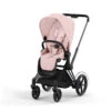 Poussette Complète EPriam 2 CYBEX Matt Black / Peach Pink -Cybex Soldes Magasin poussette complete epriam 2 cybex matt black peach pink