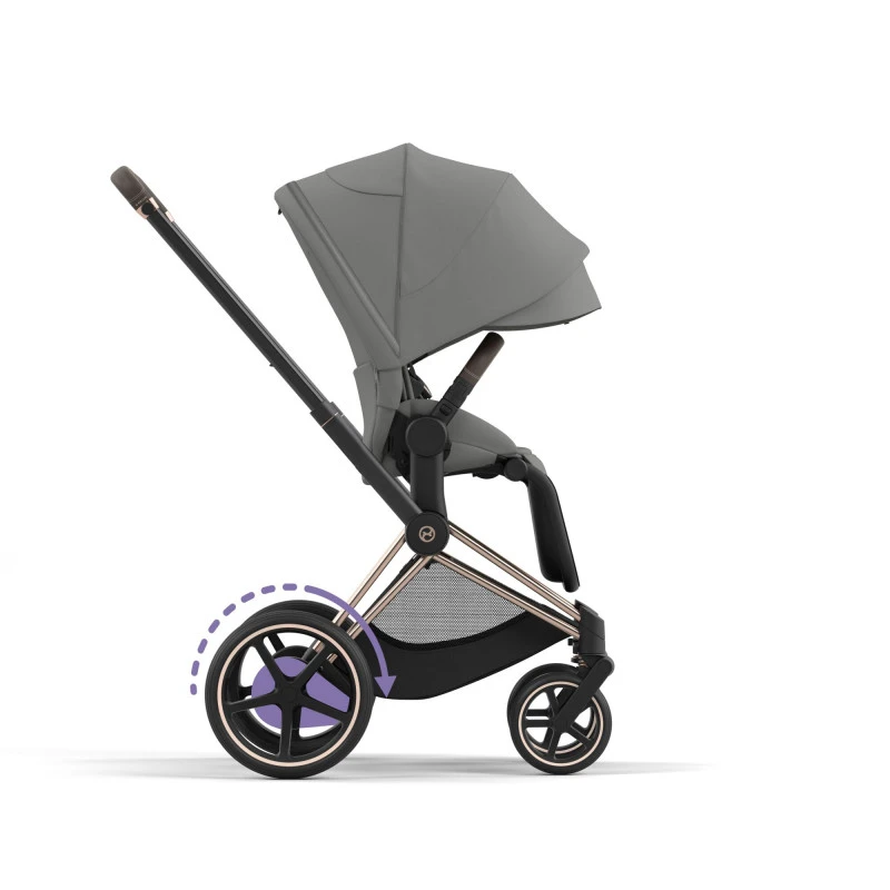 Poussette Complète EPriam 2 CYBEX Rosegold / Mirage Grey 6 Poussette Complète EPriam 2 CYBEX Rosegold / Mirage Grey – Image 4