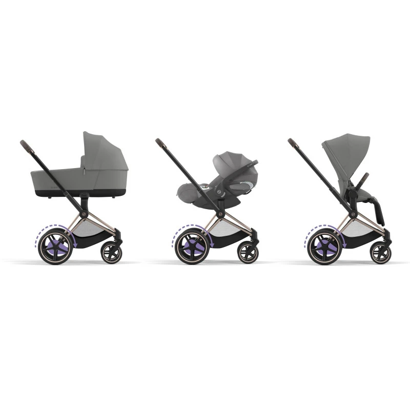 Poussette Complète EPriam 2 CYBEX Rosegold / Mirage Grey 11 Poussette Complète EPriam 2 CYBEX Rosegold / Mirage Grey – Image 9