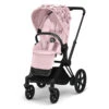 Poussette Complète EPriam 2 Matt Black CYBEX Simply Flowers Pink -Cybex Soldes Magasin poussette complete epriam 2 matt black cybex simply flowers pink
