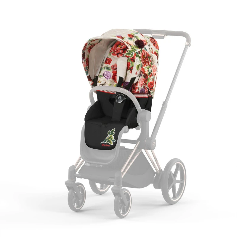 Poussette Complète EPriam 2 Rosegold CYBEX Spring Blossom Light 4 Poussette Complète EPriam 2 Rosegold CYBEX Spring Blossom Light – Image 2