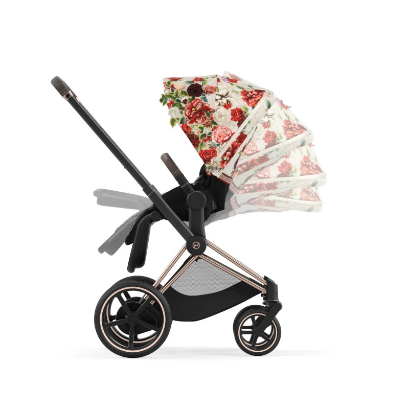 Poussette Complète EPriam 2 Rosegold CYBEX Spring Blossom Light 6 Poussette Complète EPriam 2 Rosegold CYBEX Spring Blossom Light – Image 4