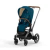 Poussette Complète EPriam 2 CYBEX Chrome Brown/Mountain Blue -Cybex Soldes Magasin poussette complete epriam 20 cybex chrome brownmountain blue