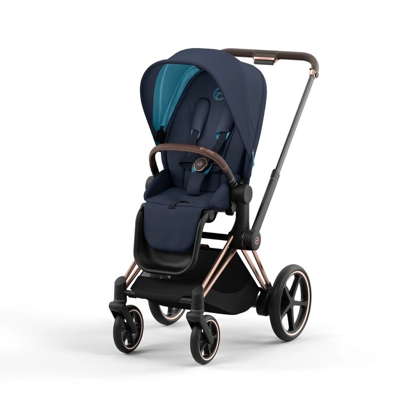 Poussette Complète EPriam 2 CYBEX Rosegold/Nautical Blue 3 Poussette Complète EPriam 2 CYBEX Rosegold/Nautical Blue