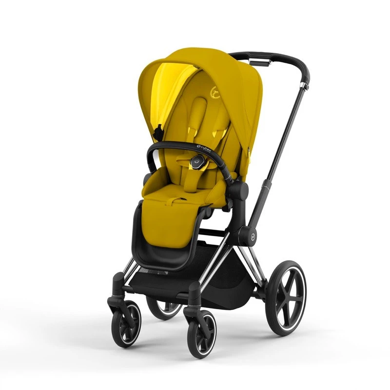 Poussette Complète Priam 4 CYBEX Chrome Black/Mustard Yellow 3 Poussette Complète Priam 4 CYBEX Chrome Black/Mustard Yellow