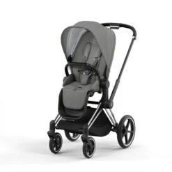 Poussette Complète Priam 4 CYBEX Chrome Black/Soho Grey