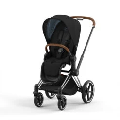 Poussette Complète Priam 4 CYBEX Chrome Brown/Deep Back