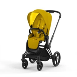 Poussette Complète Priam 4 CYBEX Matt Black/Mustard Yellow