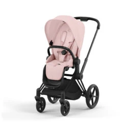 Poussette Complète Priam 4 CYBEX Matt Back / Peach Pink