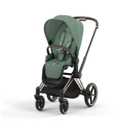 Poussette Complète Priam 4 CYBEX Rosegold / Leaf Green