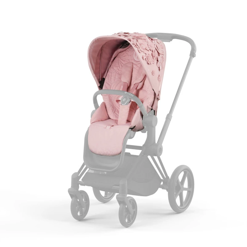 Poussette Complète Priam 4 Matt Black CYBEX Simply Flowers Pink 4 Poussette Complète Priam 4 Matt Black CYBEX Simply Flowers Pink – Image 2