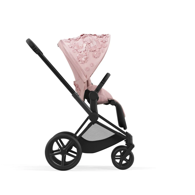 Poussette Complète Priam 4 Matt Black CYBEX Simply Flowers Pink 5 Poussette Complète Priam 4 Matt Black CYBEX Simply Flowers Pink – Image 3