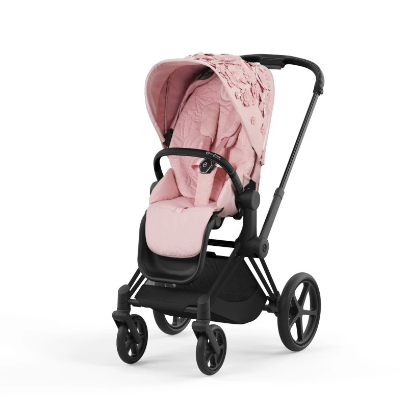 Poussette Complète Priam 4 Matt Black CYBEX Simply Flowers Pink 3 Poussette Complète Priam 4 Matt Black CYBEX Simply Flowers Pink