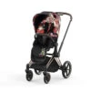 Poussette Complète Priam 4 Rosegold CYBEX Spring Blossom Dark -Cybex Soldes Magasin poussette complete priam 4 rosegold cybex spring blossom dark