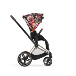 Poussette Complète Priam 4 Rosegold CYBEX Spring Blossom Dark -Cybex Soldes Magasin poussette complete priam 4 rosegold cybex spring blossom dark 2