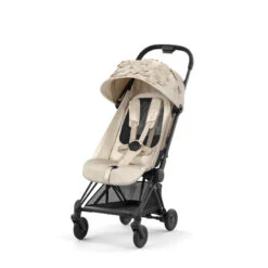 Poussette Coya Matt Black CYBEX Simply Flowers, Mid Beige -Cybex Soldes Magasin poussette coya matt black cybex simply flowers mid beige 6