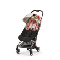 Poussette Coya Rosegold CYBEX Spring Blossom, Light Beige