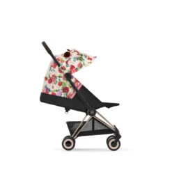 Poussette Coya Rosegold CYBEX Spring Blossom, Light Beige -Cybex Soldes Magasin poussette coya rosegold cybex spring blossom light beige 4