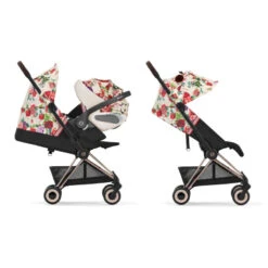 Poussette Coya Rosegold CYBEX Spring Blossom, Light Beige -Cybex Soldes Magasin poussette coya rosegold cybex spring blossom light beige 9