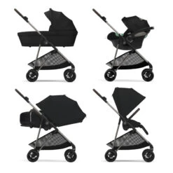 Poussette Melio 3 CYBEX Brown / Moon Black -Cybex Soldes Magasin poussette melio 3 cybex moon black 3