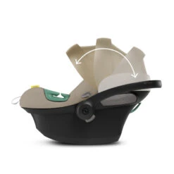 Siège-auto Aton S2 I-Size CYBEX Seashell Beige -Cybex Soldes Magasin siege auto aton s2 i size cybex seashell beige 6