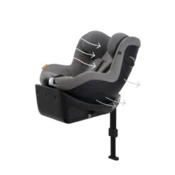 Siège-auto Sirona GI I-Size CYBEX Lava Grey -Cybex Soldes Magasin siege auto sirona gi i size cybex lava grey 3