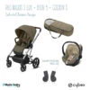 Trio Poussette Balios S Lux + Siège Aton 5 + Nacelle Cocoon S CYBEX Silver/Classic Beige