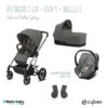 Trio Poussette Balios S Lux + Siège Aton 5 + Nacelle Cot S CYBEX Silver/Soho Grey 1 Trio Poussette Balios S Lux + Siège Aton 5 + Nacelle Cot S CYBEX Silver/Soho Grey -Cybex Soldes Magasin trio balios s luxeaton 5cot s 1