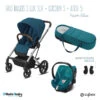 Trio Poussette Balios S Lux + Siège Aton 5 + Nacelle Cocoon S CYBEX Silver/River Blue -Cybex Soldes Magasin trio balios s slvcocoonaton 5adap